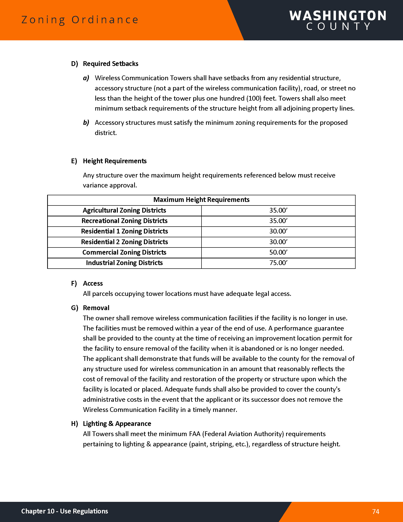 Washington County Zoning Ordinance1 12 25 Page 079